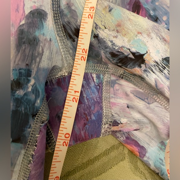 RBX Brush Stroke Paint Splatter Print Watercolor Colorful Leggings Sz S P SP - Picture 13 of 16